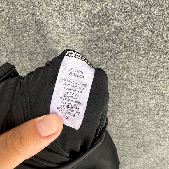 New Jenny Boston Jumpsuit Women S Small Black V-Neck Short Sleeve Hoook & Eye - Picture 7 of 8